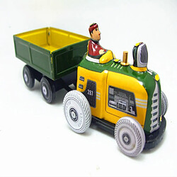 Universal Tieki Tractor Transport Vehicle Tracteur Retro Toy Retro Collection Retro Chain Child Iron Le cuir Toy