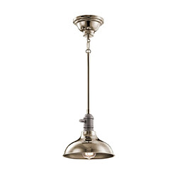 Elstead Lighting Suspension Cobson Acier Nickel poli