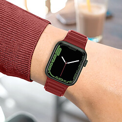 Acheter Avizar Bracelet pour Apple Watch 41mm / 40mm / 38 mm Silicone Ajustable Bordeaux