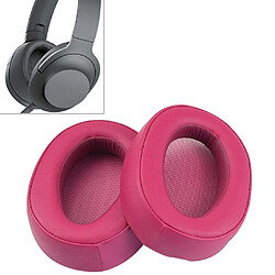 Wewoo Coussinets Mousse Étui de protection pour casque en éponge avec une paire Sony MDR 100AAP Rose rouge