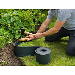 Avis NATURE Bordure de jardin polyéthylène recyclé Noir - H 7,5 cm x 10 m