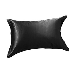 100% Mulberrry Soie Taie D'oreiller King - Size 19x29 -taie D'oreiller Noir