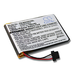 Vhbw Batterie LI-POLYMER 750mAh pour NAVIGON 2510, 2510 Explorer remplaçant UH0600905