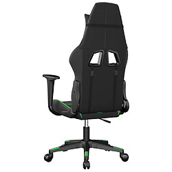 Acheter vidaXL Chaise de jeu Noir et vert Similicuir