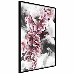 Paris Prix Affiche Murale Encadrée Divine Flowers 20 x 30 cm Noir