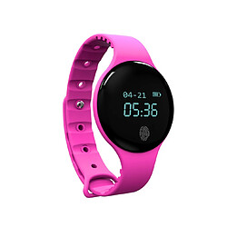 Bracelet de mouvement étape Bluetooth Smart Watch avec grand écran rose