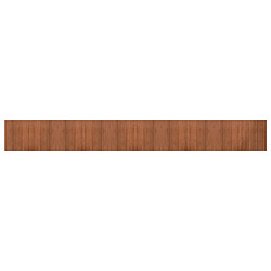 vidaXL Tapis rectangulaire marron 60x500 cm bambou