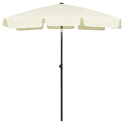 Maison Chic Parasol Jardin | Parasol de plage jaune sable 180x120 cm - GKD42246