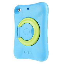 Coque en TPU PEPKOO EVA, anti-rayures avec béquille rotative à 360° bleu vert pour votre iPad mini 4/mini (2019) 7.9 pouces