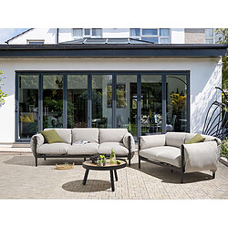 Beliani Set de jardin ESPERIA Aluminium Gris