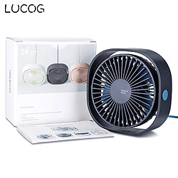 Universal Mini ventilateur de bureau USB 3 vitesses bande de refroidissement personnelle portable 360 rotation angle réglable, bureau maison voyage | ventilateur (noir) pas cher