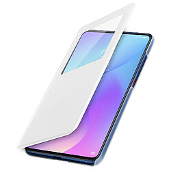 Avizar Housse Xiaomi Mi 9T Étui Fenêtre d'affichage Protection Intégrale Blanc