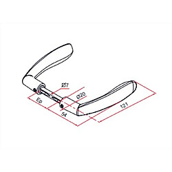 Tirard BEQUILLE POUR PORTE 30 A 60MM