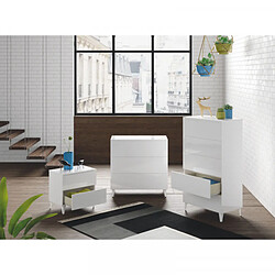 Dansmamaison Commode 5 tiroirs Blanc - CHORA