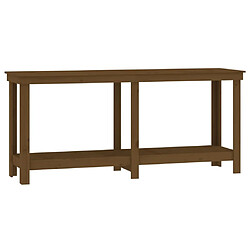 vidaXL Banc de travail Marron miel 180x50x80 cm Bois de pin massif