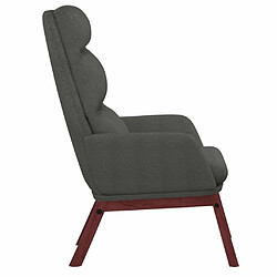 Acheter Maison Chic Chaise de relaxation | Fauteuil relax Gris foncé Tissu -GKD78624