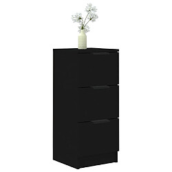 Acheter Maison Chic Commode Buffet - Meuble de rangement noir 30x30x70 cm bois d'ingénierie -GKD96924