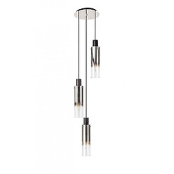 Acheter Luminaire Center Suspension 3 ampoules Chrome noir,poli