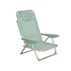 INNOVAXE Fauteuil Clic Clac des Plages - Structure aluminium - Bleu opale