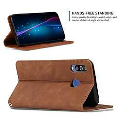 Acheter Wewoo Housse Coque Etui en cuir avec rabat horizontal magnétique Business Skin Feel pour Galaxy M30 / A40s Marron