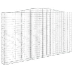 VIDAXL Panier de gabions arqué - 400x30x220/240 cm