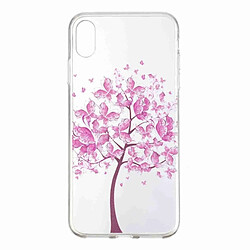 Wewoo Coque Fashion Etui de protection en TPU peint pour iPhone XS Max motif papillon