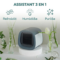 Avis Evapolar evaCHILL Rafraichisseur d’Air Humidificateur Personnel à Évaporation, Grise