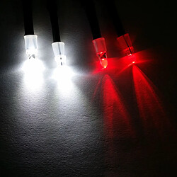 RC Led phares Lights rouge Kit de 4 diodes