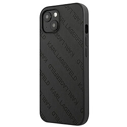 Karl Lagerfeld Perforated Allover - Coque pour iPhone 13 mini (Noir)