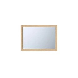 Vente-Unique Miroir rectangulaire avec contour placage chêne - L50 x H70 cm - TIMEA