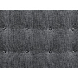 Vente-Unique Tête de lit capitonnée FRANCESCO - 140 cm - Tissu - Gris pas cher