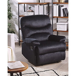 Beliani Fauteuil ESLOV Velours Noir