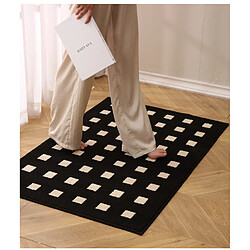 Acheter LUUCOZK Tapis de porte d'entrée antidérapants pour entrée intérieure, base blanche-60x90cm