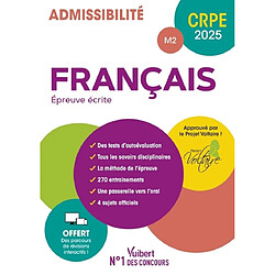 Français, épreuve écrite : admissibilité M2 : CRPE 2025