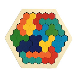 Acheter Hexagone Tangram Puzzle 3D Puzzles Casse-tête Blocs Conseil Jouets Préscolaires Multi Couleur