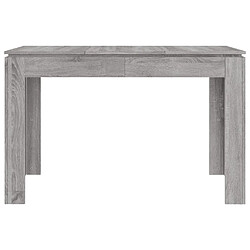 Avis vidaXL Table à dîner sonoma gris 120x60x76 cm bois d'ingénierie