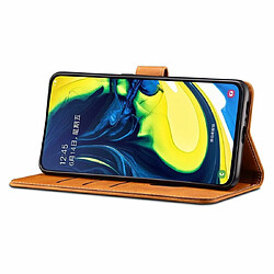 Wewoo Housse Coque Pour Galaxy A80 / A90 GUSSIM Business Style Étui en cuir à rabat horizontal avec support et fentes cartes et portefeuille bleu pas cher