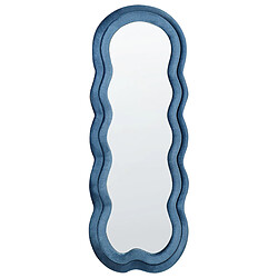 Acheter Beliani Miroir LACS 57 cm 160 cm Velours Bleu