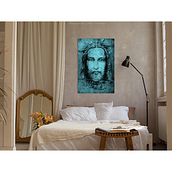 Artgeist Tableau - Shroud of Turin in Turqoise (1 Part) Vertical [20x30]