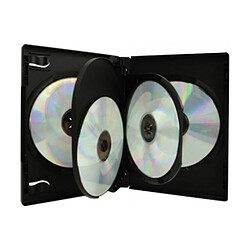 Abi Diffusion Boitier dvd noir pour 4 dvd pack 3