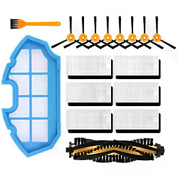 Pièces de rechange pour aspirateur Robot Yeedi K600, K700, brosses et filtres de nettoyage principaux latéraux, 17 pièces