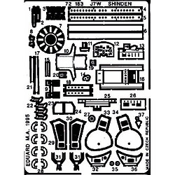 Kyushu J7W1 Shinden - 1:72e - Eduard Accessories