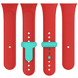 Avis Bracelet pour Montre Connectée en Silicone-Rouge+Vert citron-pour Redmi Watch3 Mi Watch Lite3/6