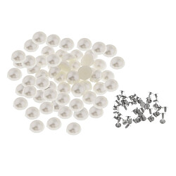 100pcs imitation rivets goujons pour robe de mariée décor maroquinerie 14mm