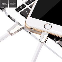 Wewoo Câble blanc pour iPhone X / 8 et 8 Plus / 7 7 Plus / 6 6s 6 plus 6s Plus / iPad 1.2m X4 Lightning 8 broches vers USB de données de chargement de diamant en alliage de zinc,