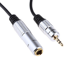 Avis Adaptateur mâle 6.35mm femelle à 3.5mm Câble audio stéréo plaqué or