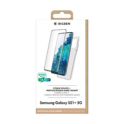 Bigben Pack Samsung Galaxy S21+ 5G Coque Transparente + Verre trempé