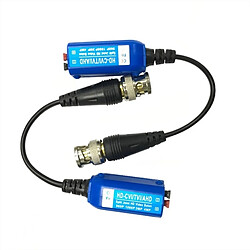 Wewoo Balun vidéo 2 PCS Anpwoo 210C épissable vis sans fin coaxial HD-CVI / AHD / TVI 1CH passif émetteur-récepteur