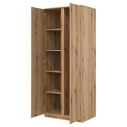 Dansmamaison Armoire 2 portes battantes Bois clair - QIZ