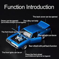 Avis Universal Modèle de voiture en alliage moulé sous pression avec chargeur 1/32 Dodge (bleu)